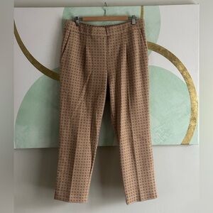 Ann Taylor Tan Patterned Pants